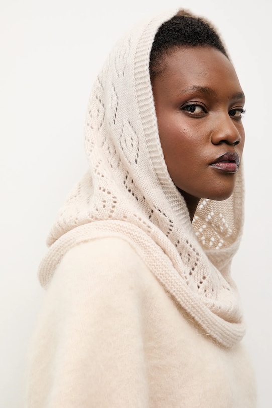 Answear.LAB coș de fum din lână tricotaj bej 2311782