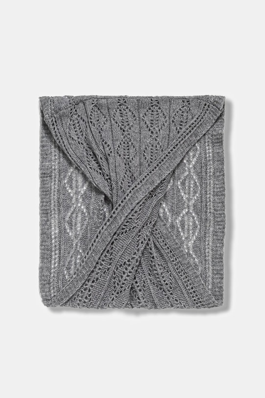 Vlnený šál Answear.LAB 2506045 sivá WA25
