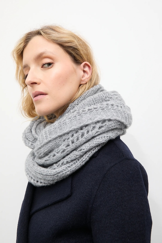 Vlnený šál Answear.LAB 2506045 sivá