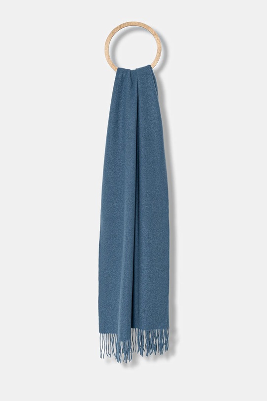 Answear.LAB szalik z wełną dzianina niebieski pashmina.1