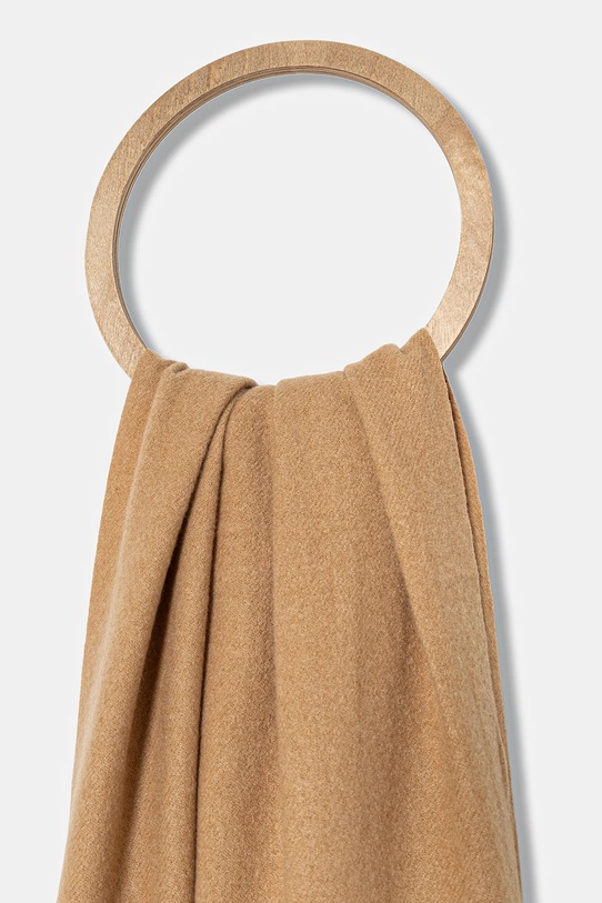 Answear.LAB szalik z wełną pashmina.1 brązowy WA25