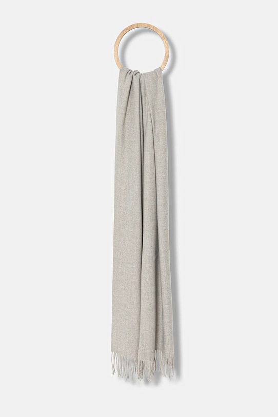 Answear.LAB szalik z wełną dzianina szary pashmina.1