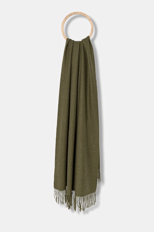 Answear.LAB szalik z wełną tkanina zielony pashmina.3