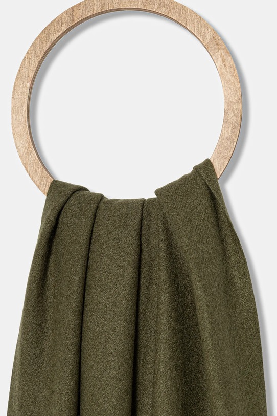 Answear.LAB szalik z wełną pashmina.3 zielony WA25