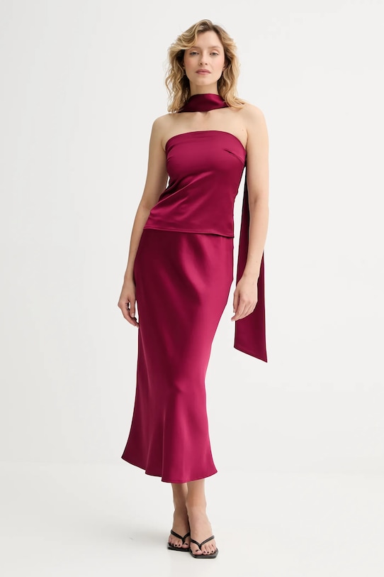 Топ и юбка Answear.LAB 93055.93073 бордо WA25