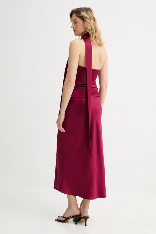 Answear.LAB top i spódnica 93055.93073 bordowy
