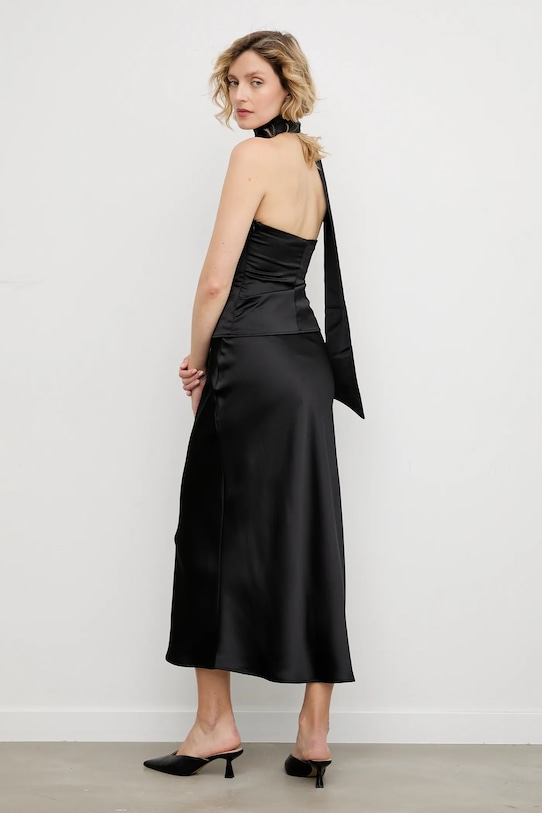 Answear.LAB top și fustă 93055.93073 negru WA25