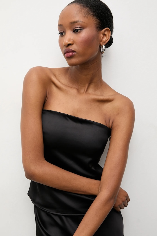 Answear.LAB top i spódnica 93055.93073 czarny