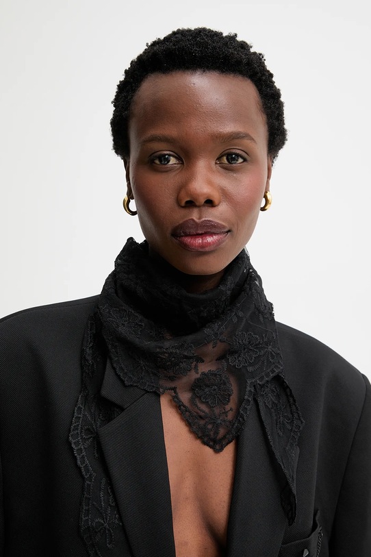 Rutica Answear.LAB Tkanina črna LARGE.FLK