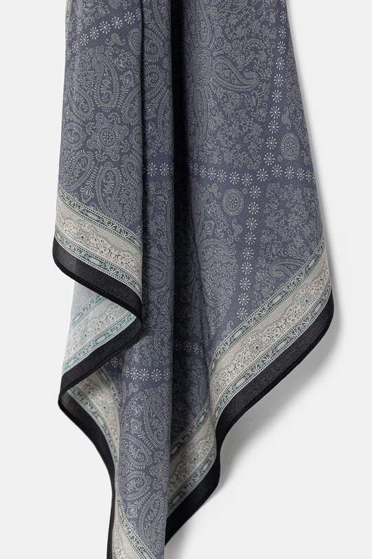 Akcesoria Answear.LAB apaszka jedwabna ZG1.cms granatowy