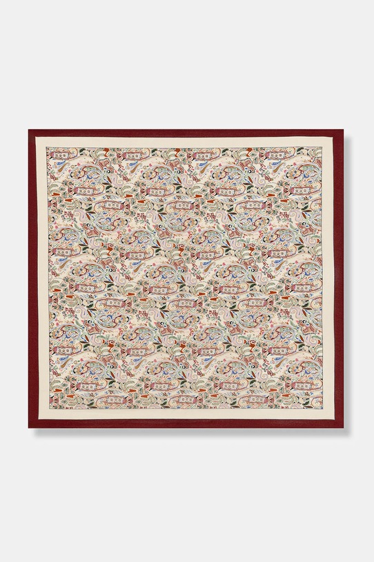 Answear.LAB apaszka jedwabna tkanina czerwony 53x53.cms