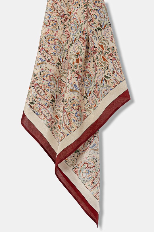 Akcesoria Answear.LAB apaszka jedwabna 53x53.cms czerwony