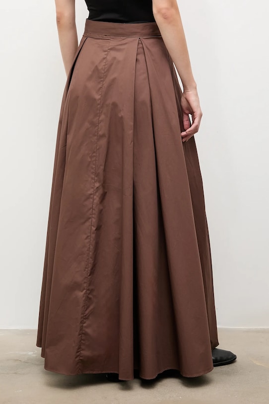 Odzież Answear.LAB spódnica bawełniana PK2871 brązowy