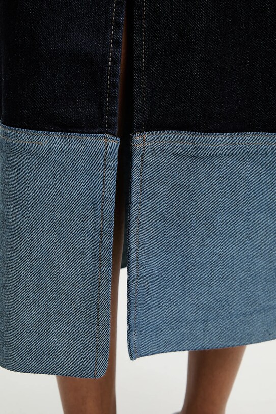 Answear.LAB spódnica jeansowa granatowy mg721.FLK