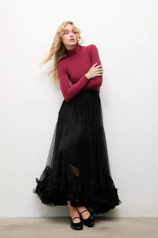 Answear.LAB spódnica casual czarny A21803