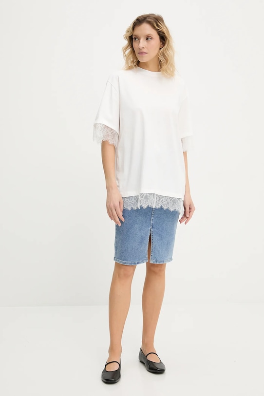 Džínová sukně Answear.LAB rd2109 modrá WA25