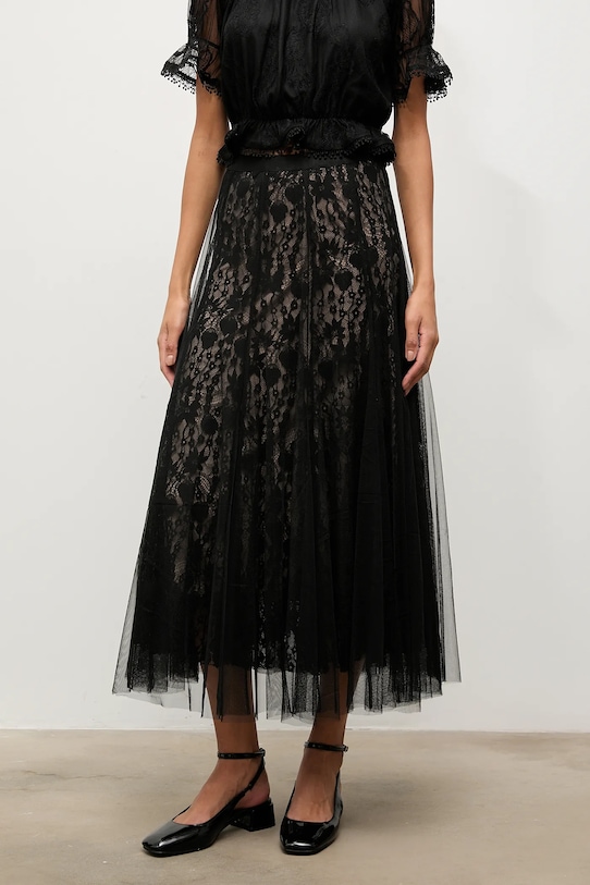 Одежда Юбка Answear.LAB CK08032-2.CB.FLK чёрный