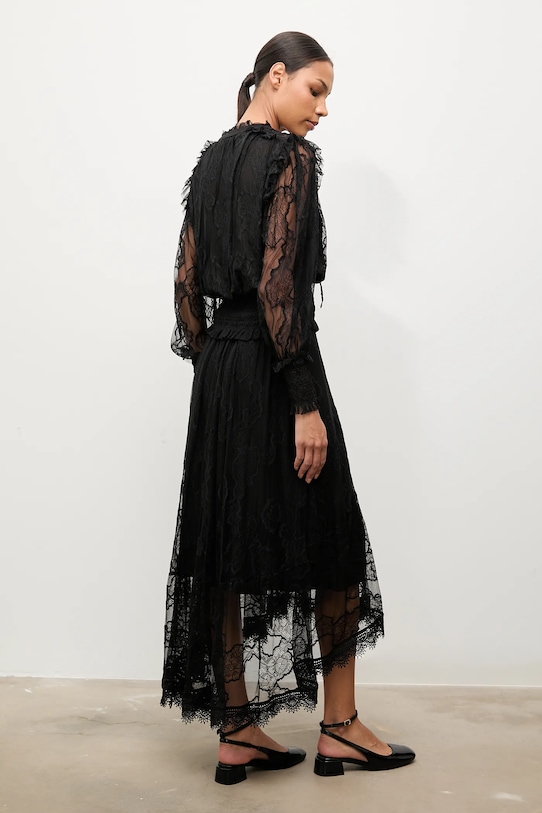 Юбка Answear.LAB midi чёрный 80988.FLK