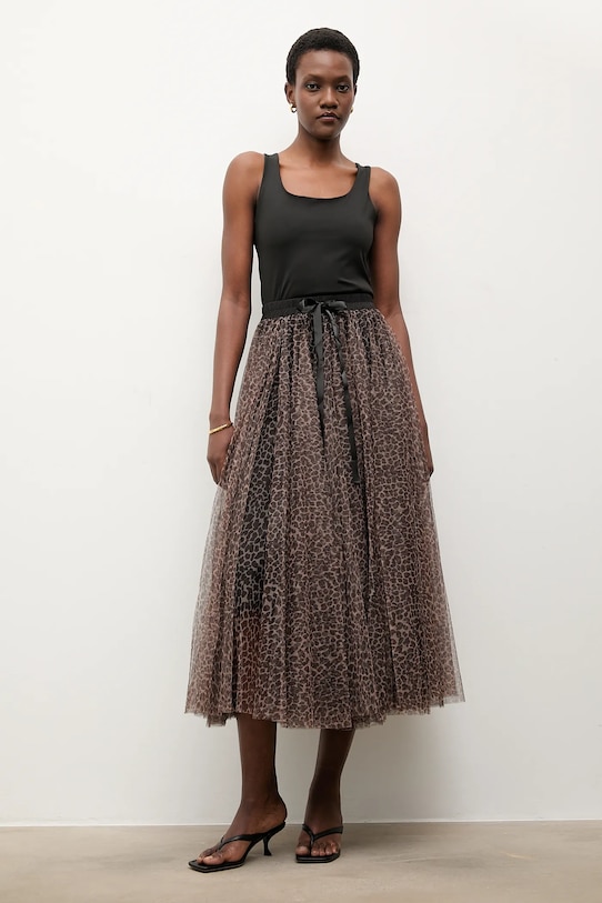 Answear.LAB fusta CK08077.4.FLK maro WA25