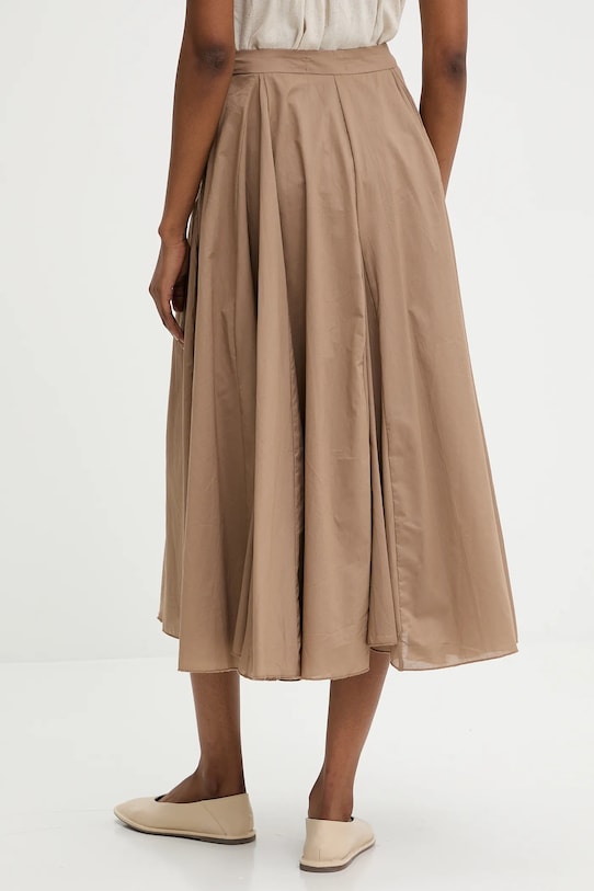 Одежда Хлопковая юбка Answear.LAB 4852.FLK коричневый