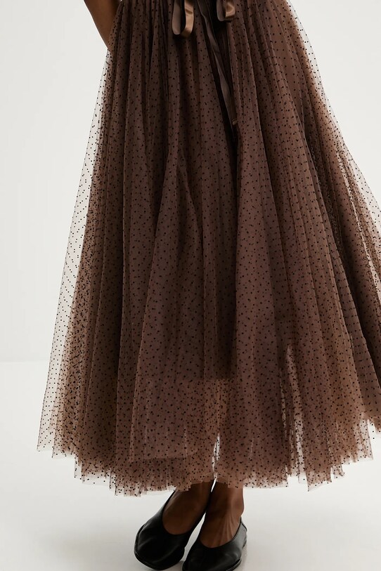 Спідниця Answear.LAB коричневий ck08077.3.b.FLK