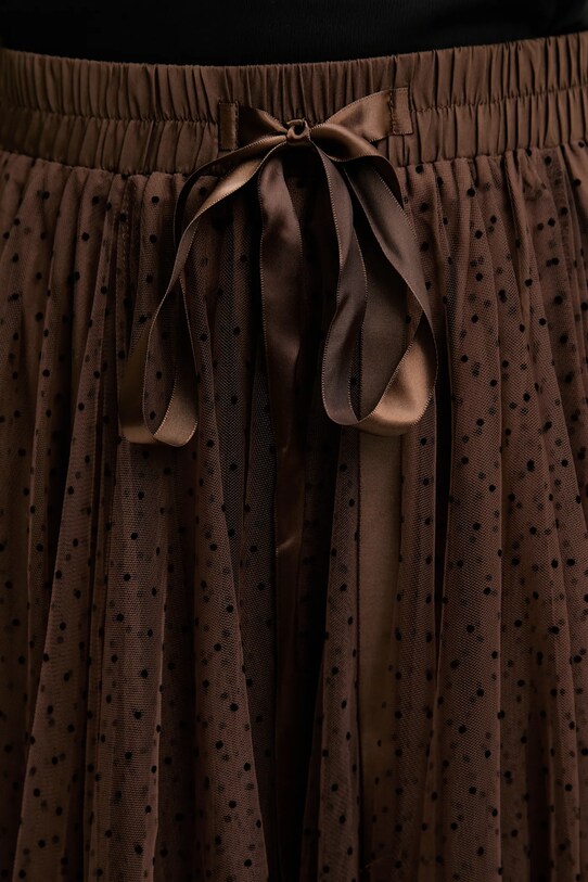 Спідниця Answear.LAB ck08077.3.b.FLK коричневий