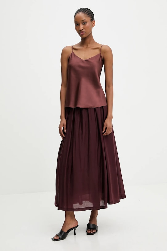 Answear.LAB fusta b9859.ILK burgundia WA25