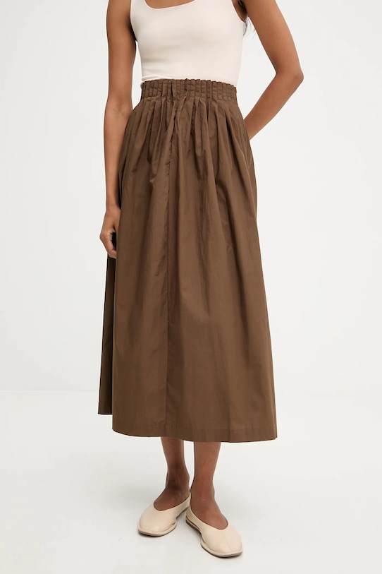 Answear.LAB fusta din bumbac LC240504.hak maro WA25