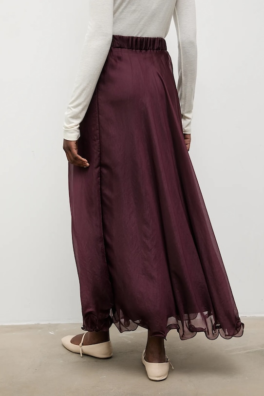 Odzież Answear.LAB spódnica sk956.iak bordowy
