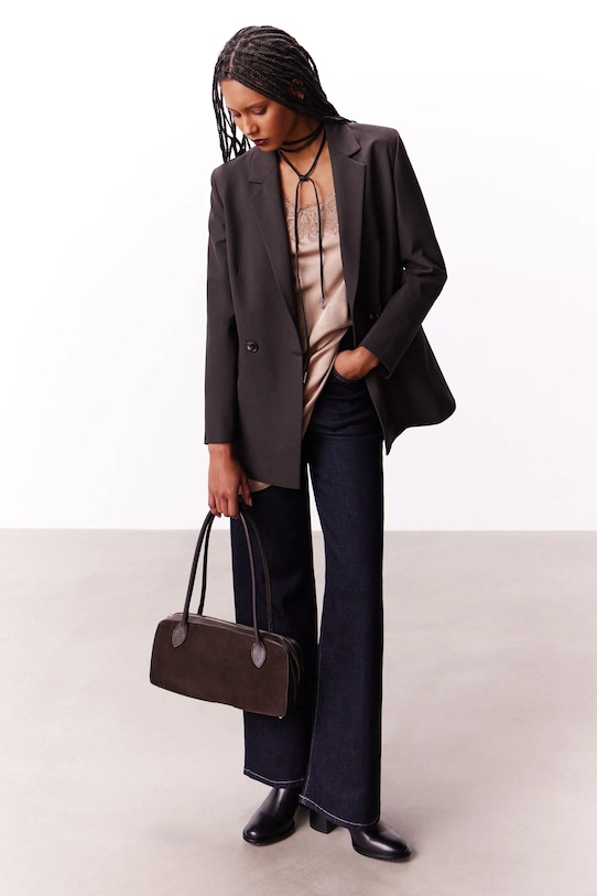 Answear.LAB jeansi bleumarin mg663.FLK