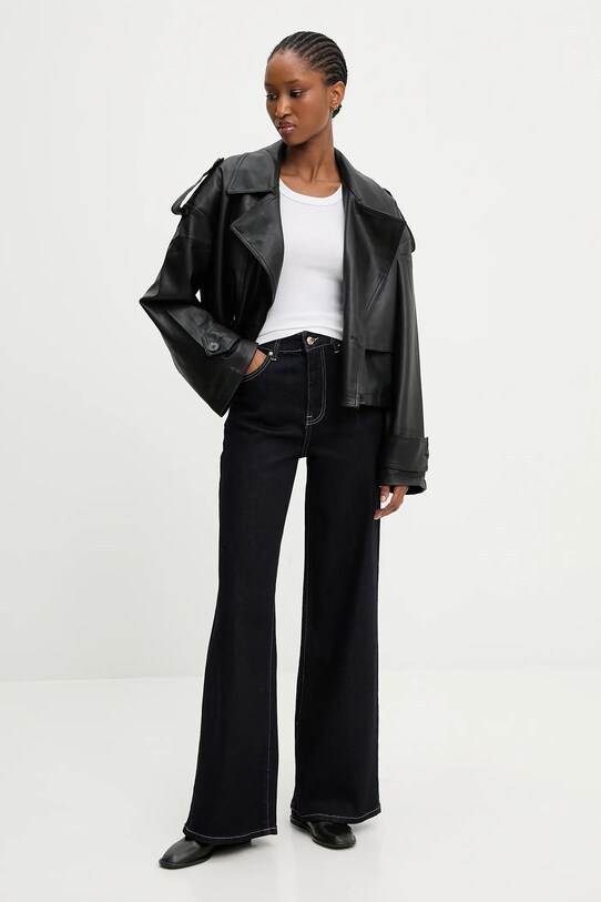 Answear.LAB jeansy mg663.FLK granatowy WA25