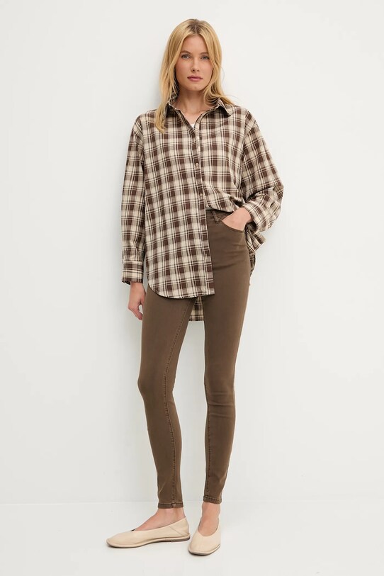 Answear.LAB jeansy WA25.SJD015 brązowy WA25