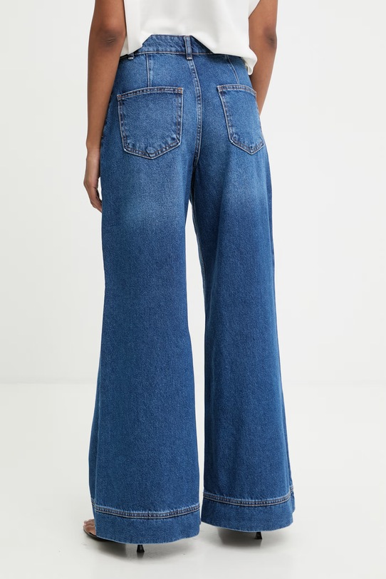 Odzież Answear.LAB jeansy wide leg damskie WA25-SJD028 niebieski