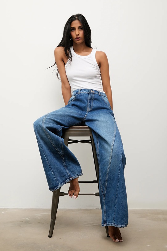 Answear.LAB jeansy 2923.tos granatowy