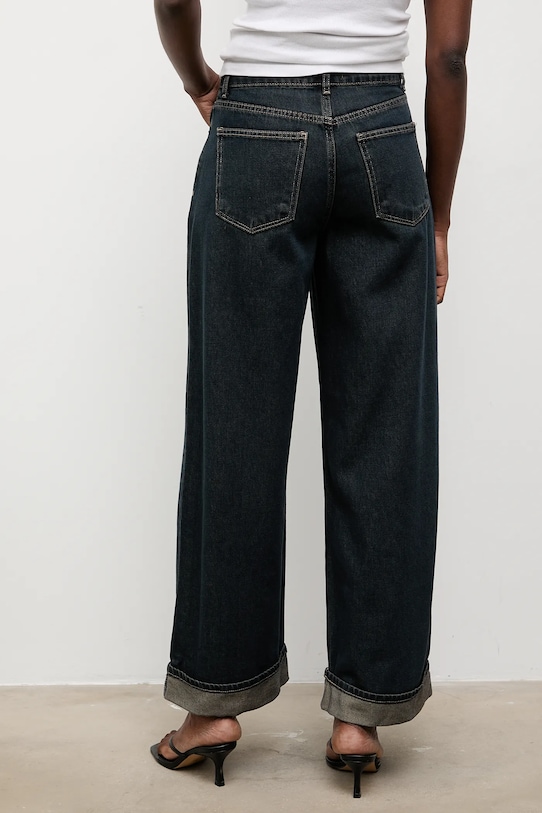 Odzież Answear.LAB jeansy bawełniane 24673.TOS granatowy