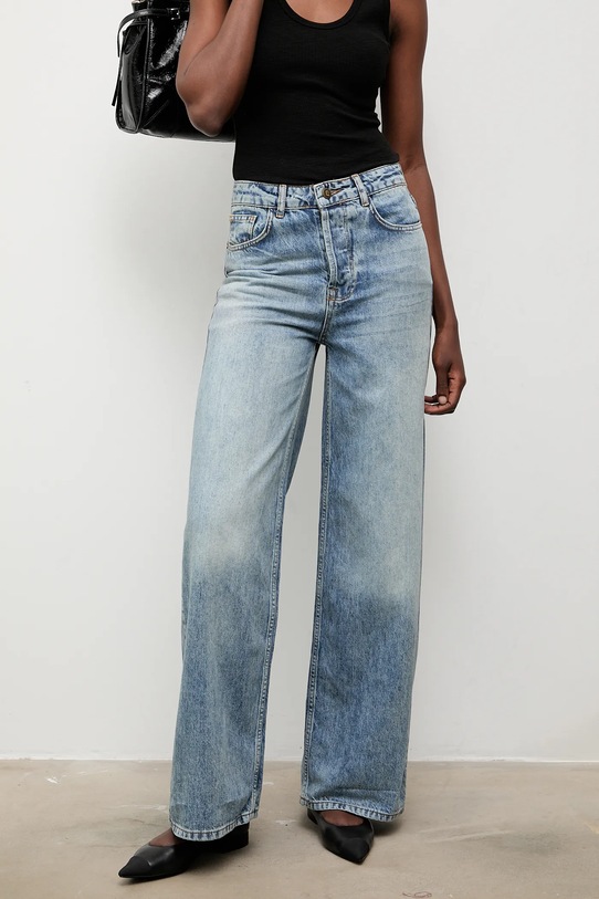 Answear.LAB jeansy bawełniane niebieski 256257.tos