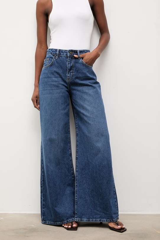 Answear.LAB jeansi bleumarin 25710.TOS