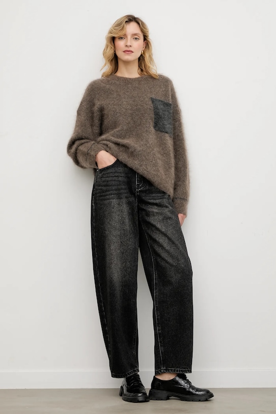 Answear.LAB jeansi 32132 negru WA25