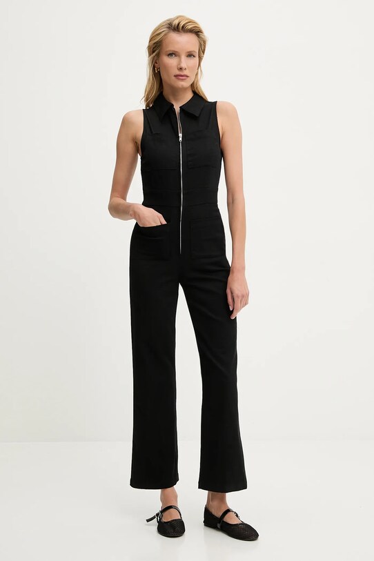 Džínový overal Answear.LAB 63772.FLK černá WA25
