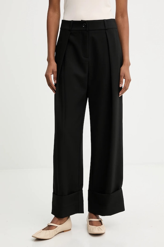 Kalhoty Answear.LAB high černá PK3013