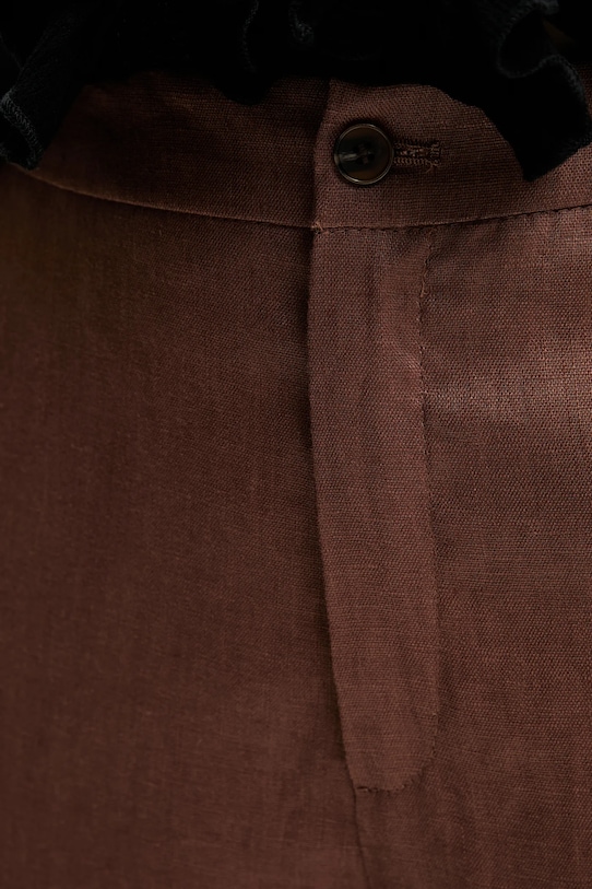 Lanene hlače Answear.LAB rjava p2419.fh