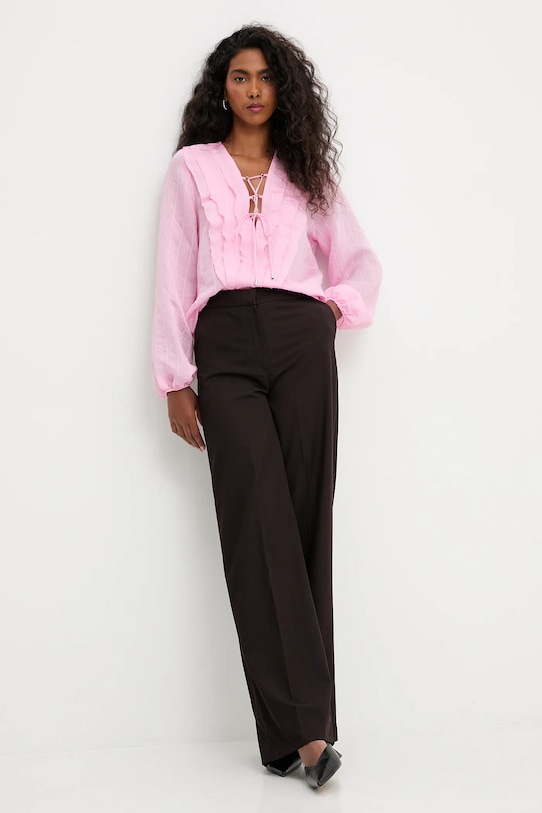 Answear.LAB spodnie LF.031429.TOS brązowy WA25