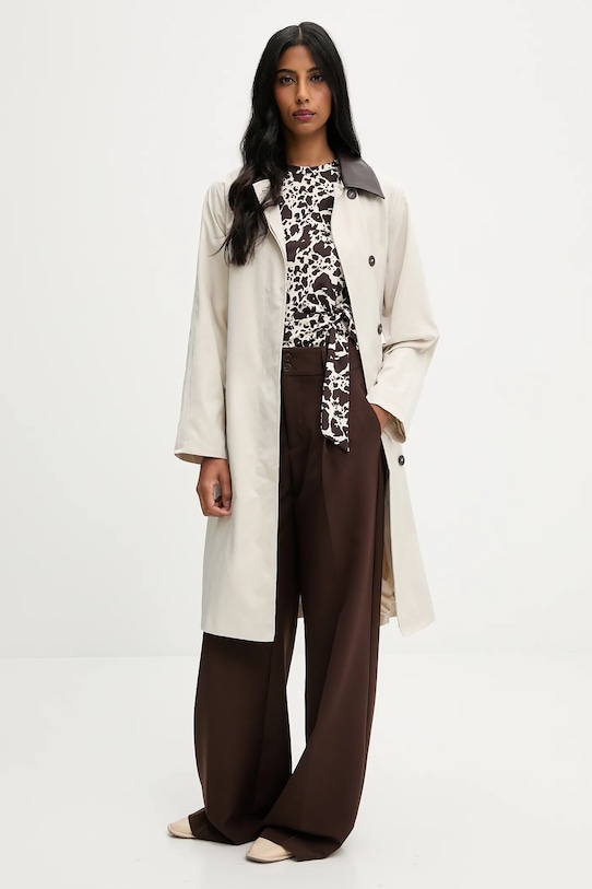 Answear.LAB spodnie p2212 brązowy WA25