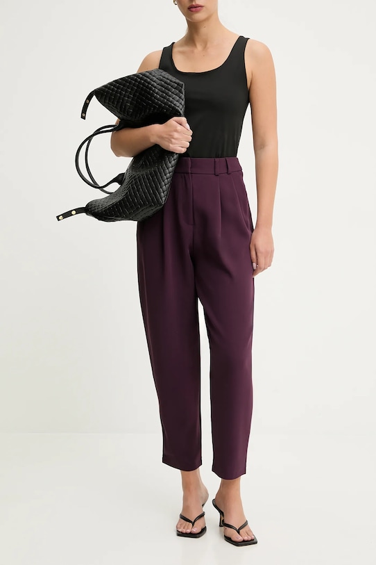 Answear.LAB spodnie tkanina fioletowy RH.9056.TOS