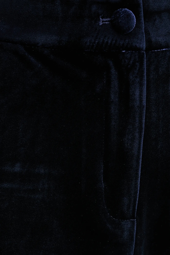 Брюки из велюра Answear.LAB тёмно-синий 3080