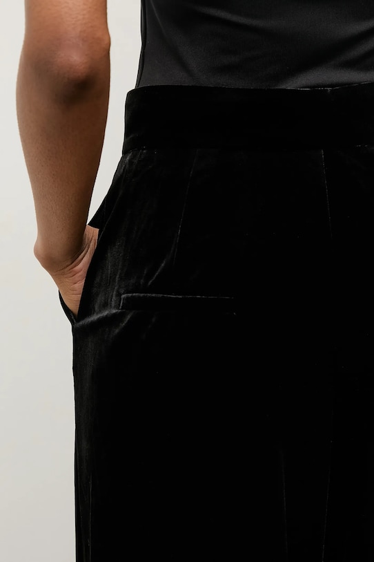 Βελούδινο παντελόνι Answear.LAB 3080 μαύρο
