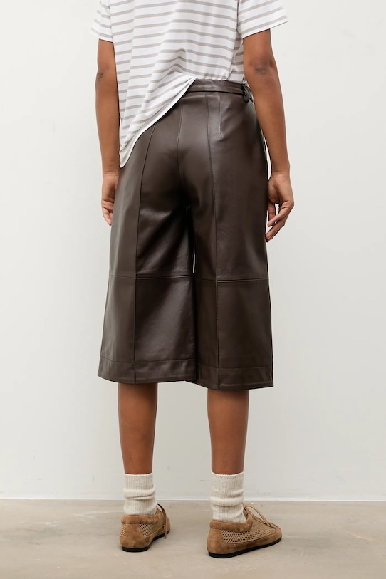 Îmbrăcăminte Answear.LAB pantaloni de piele WA25-SPD038 maro