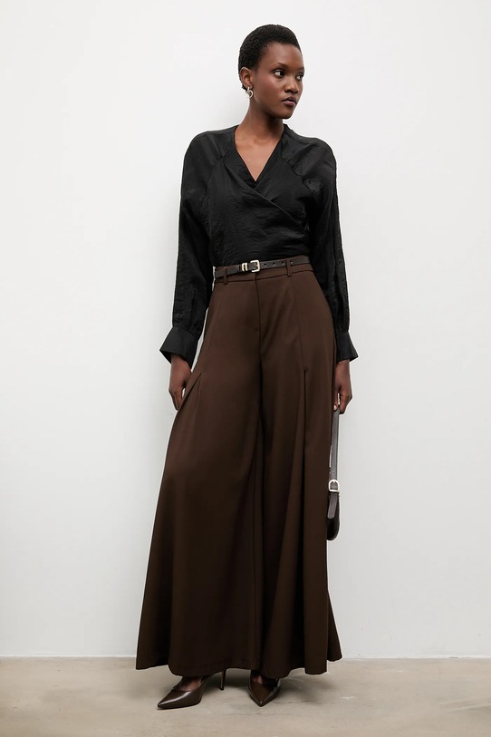 Answear.LAB spodnie ST.1410.TOS brązowy WA25