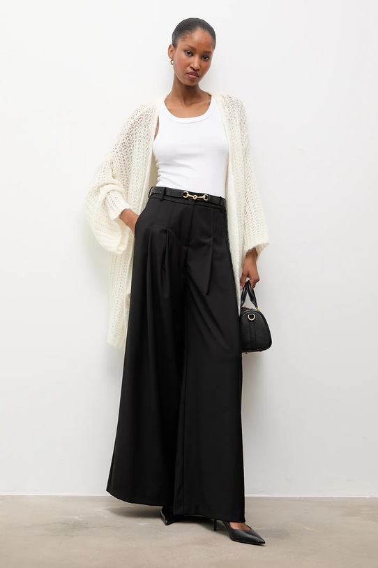 Answear.LAB spodnie t707.iak czarny WS26