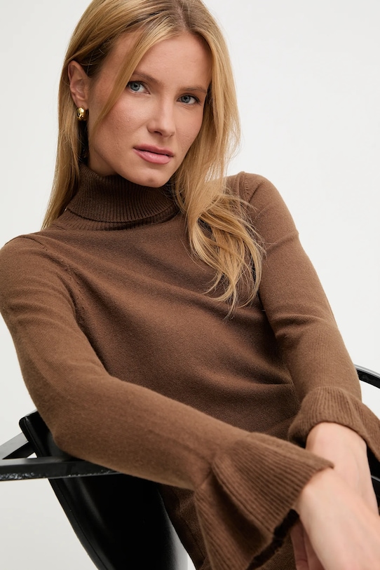 Платье с кашемиром Answear.LAB коричневый 2687.fh